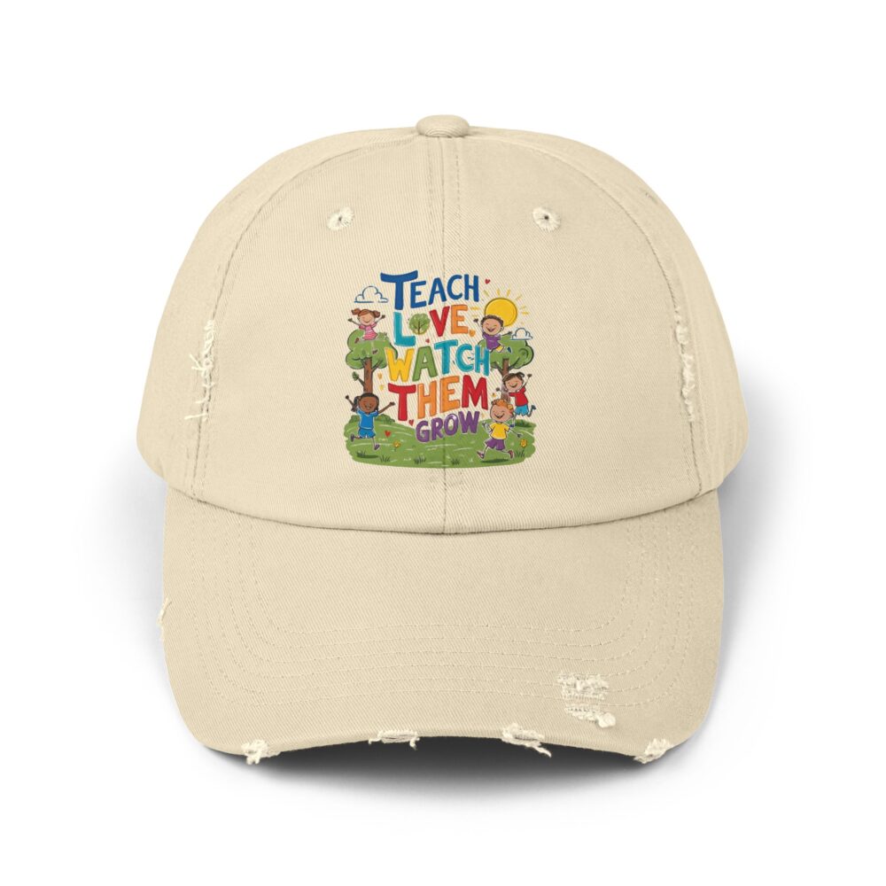Teach Love Watch Them Grow - Unisex Adjustable Baseball Cap - Image 5