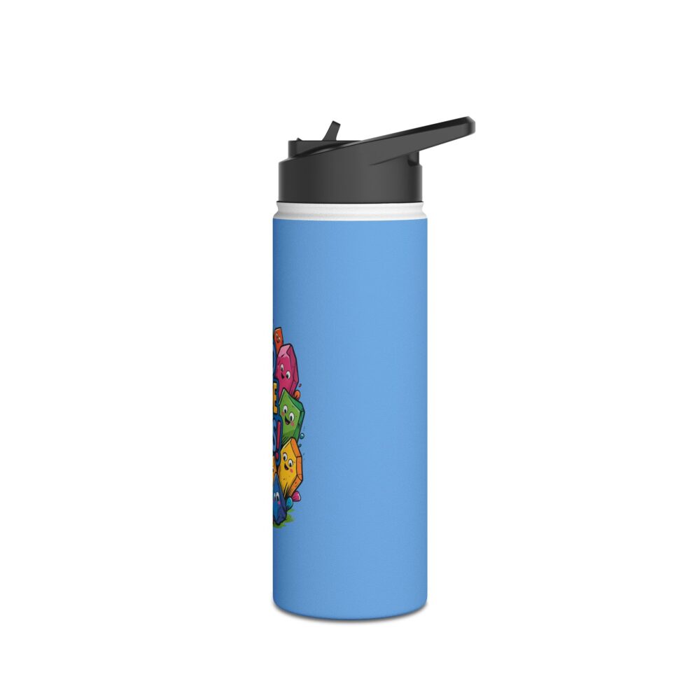 Third Grade Rocks (blue) - Stainless Steel Water Bottle - Image 8