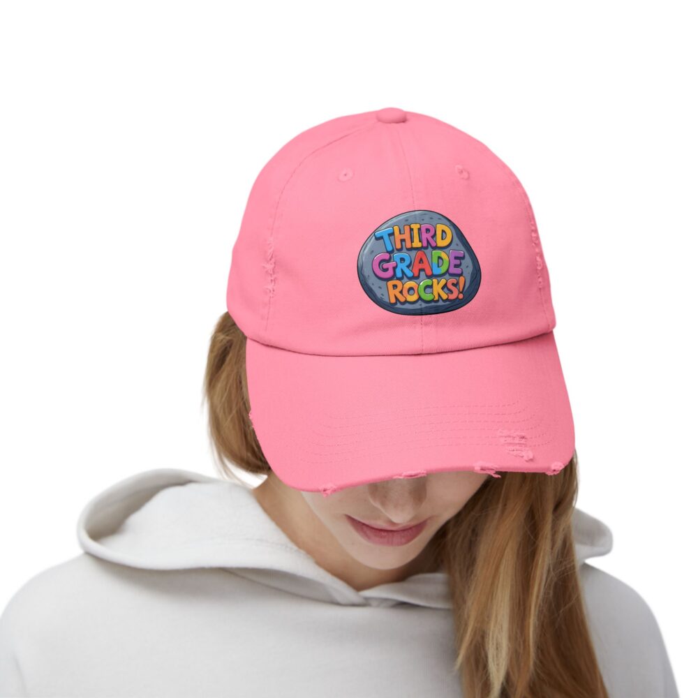 Third Grade Rocks, Unisex Adjustable Baseball Cap - Image 28