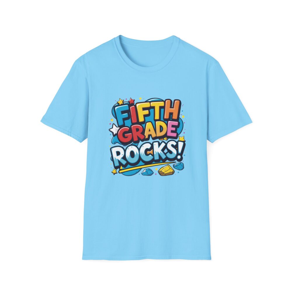 Fifth Grade Rocks - Unisex Soft style T-Shirt - Image 25