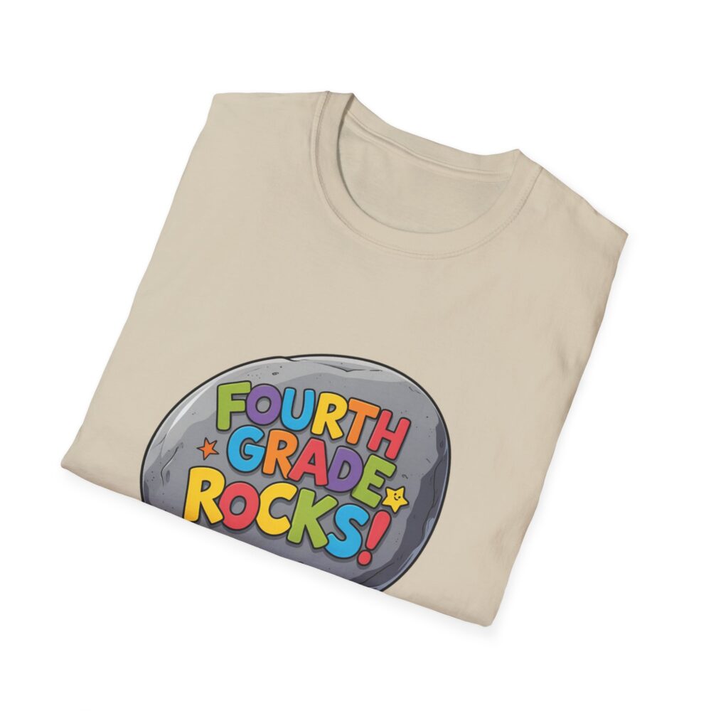 Fourth Grade Rocks - Unisex Soft style T-Shirt - Image 12