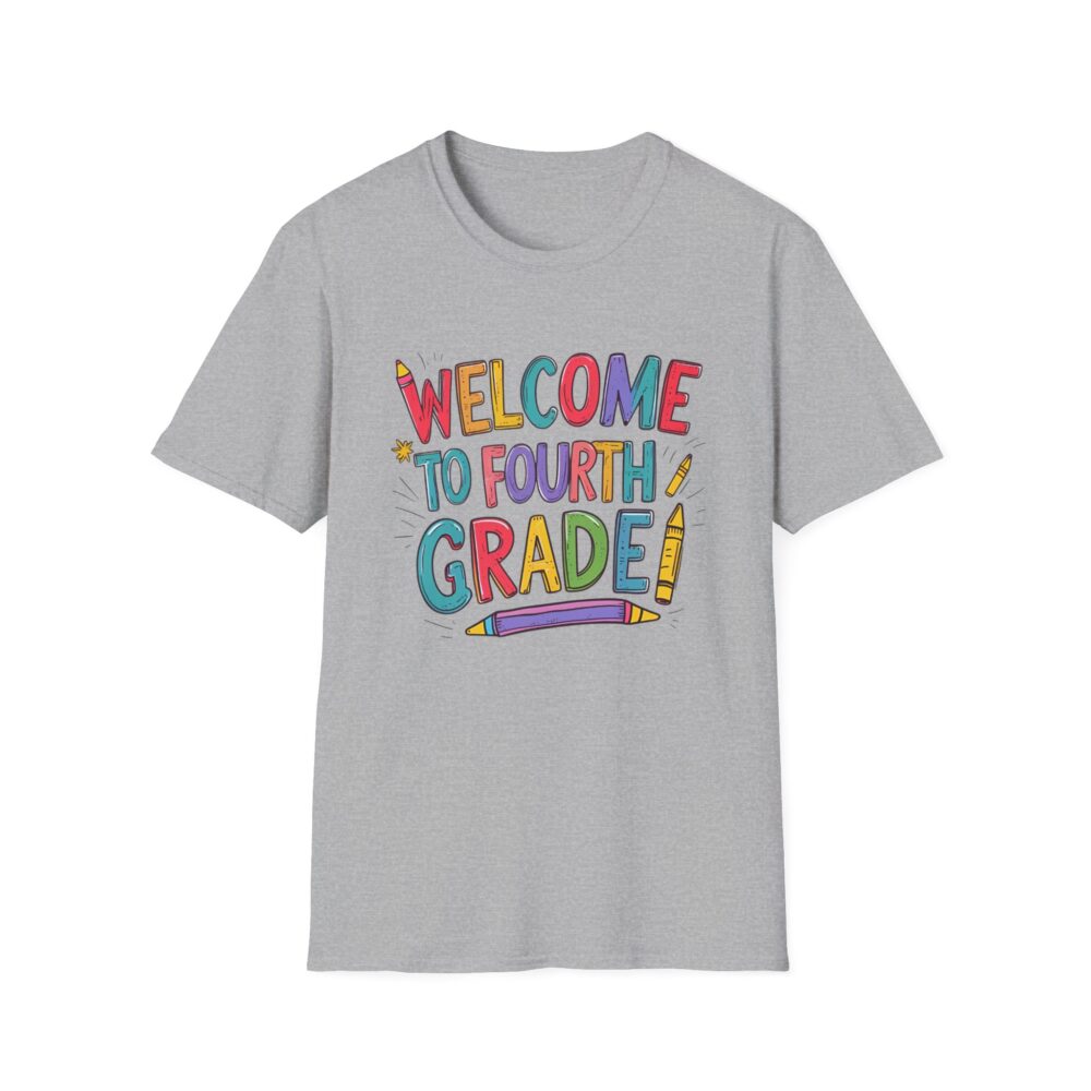 Welcome to Fourth Grade - Unisex Soft style T-Shirt - Image 13