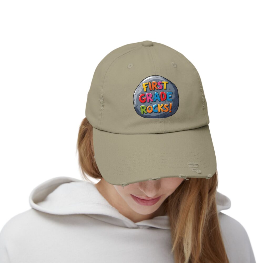 First Grade Rocks, Unisex Adjustable Baseball Cap - Image 16