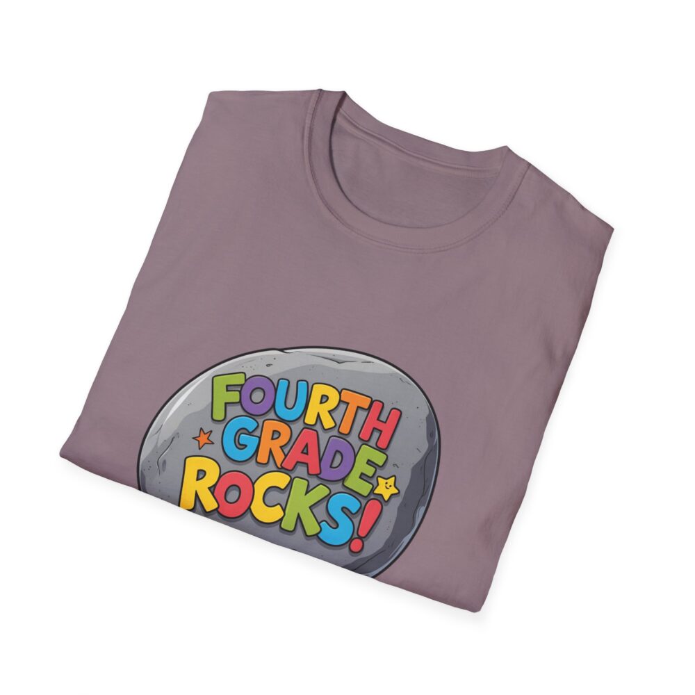 Fourth Grade Rocks - Unisex Soft style T-Shirt - Image 52