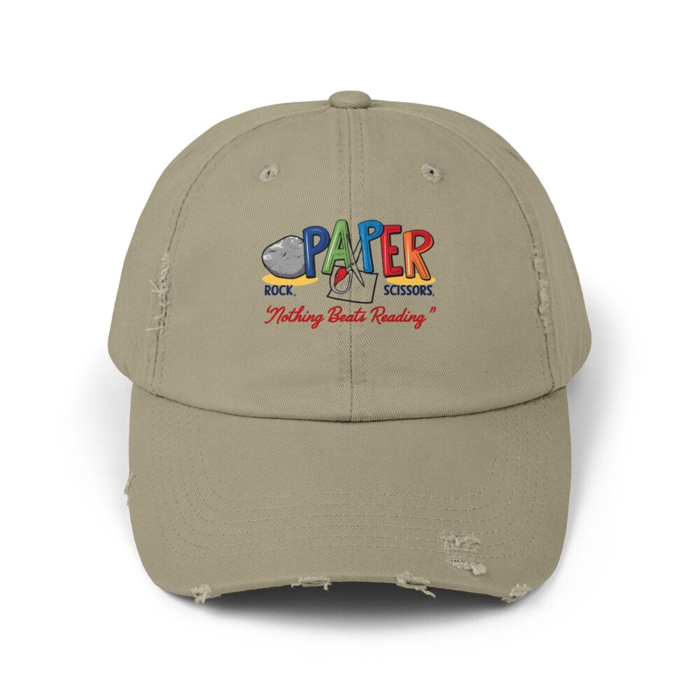 Rock, Paper, Scissors, Nothing Beats Reading - Unisex Adjustable Baseball Cap - Image 5