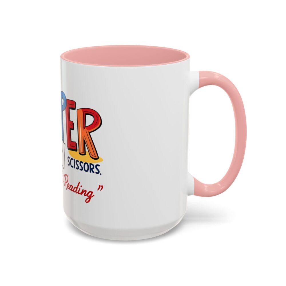 Rock, Paper, Scissors, Nothing Beats Reading - Coffee Mug - Image 26