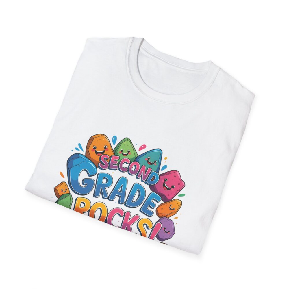 Second Grade Rocks - Unisex Soft style T-Shirt - Image 4