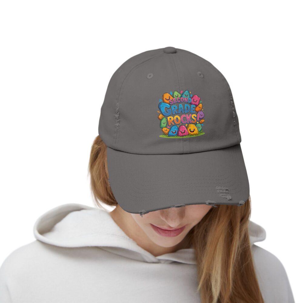 Second Grade Rocks, Unisex Adjustable Baseball Cap - Image 24