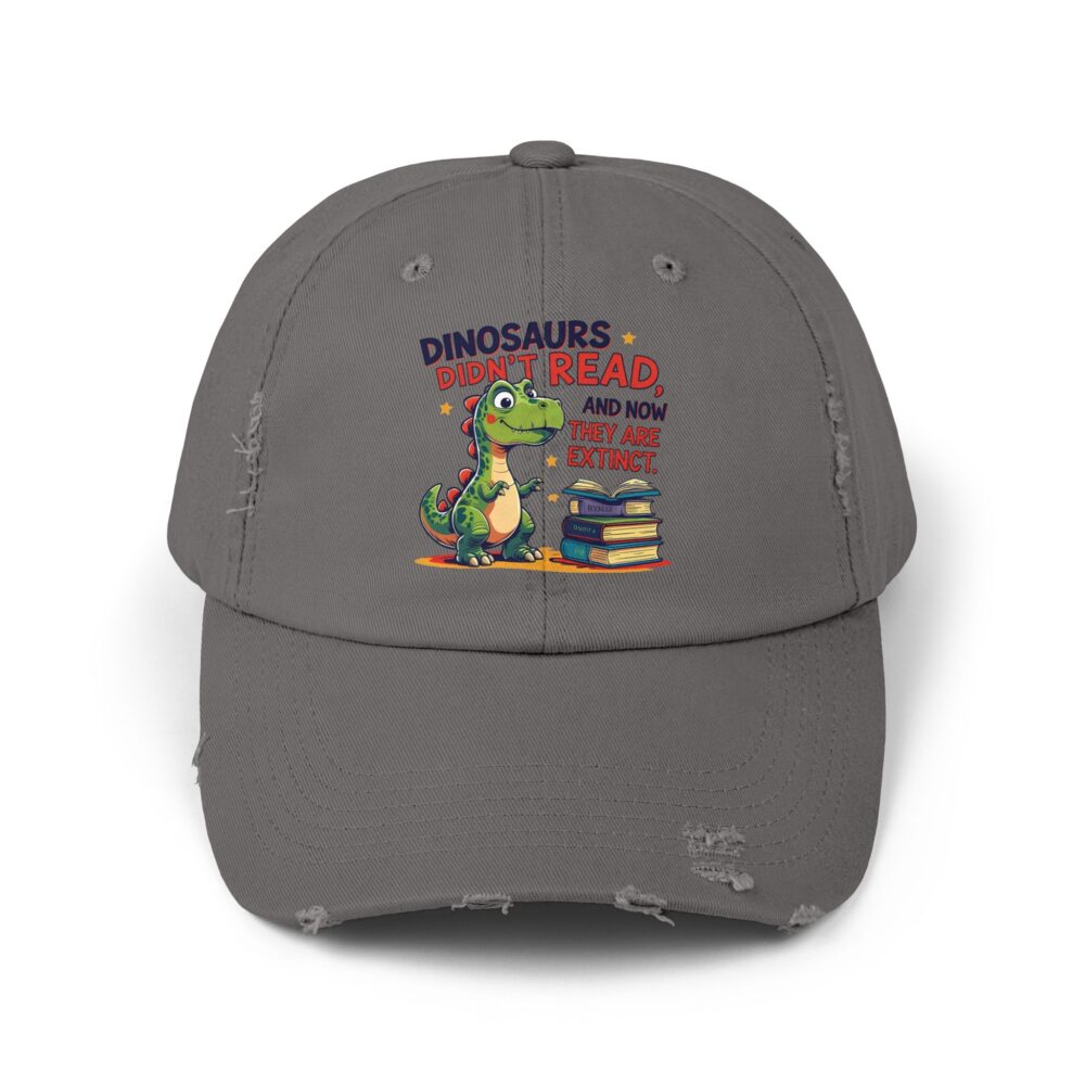 Dinosaurs Didn't Read, and Now They are Extinct-Unisex Adjustable Baseball Cap - Image 13