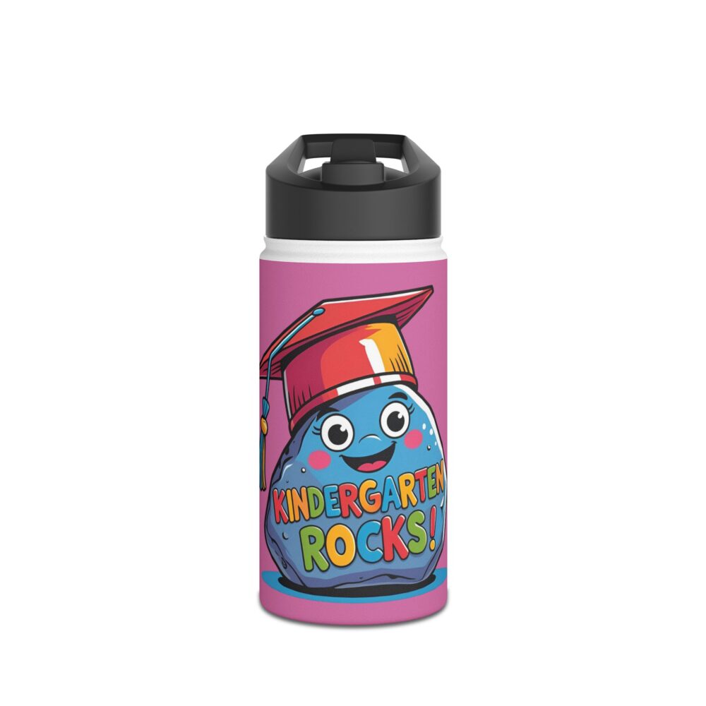 Kindergarten Rocks (pink) - Stainless Steel Water Bottle