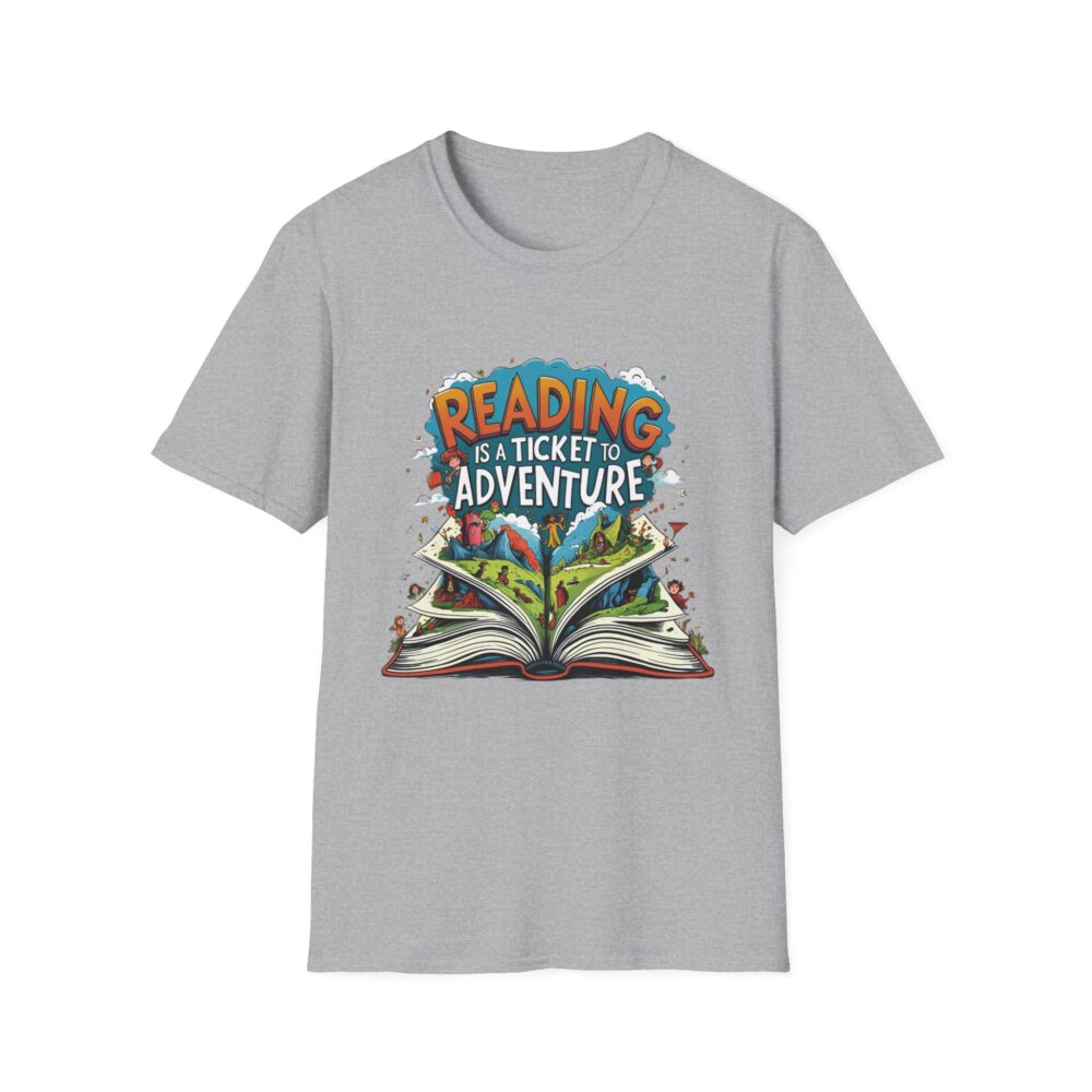 Reading is a Ticket to Adventure - Unisex Soft Style T-Shirt - Image 13