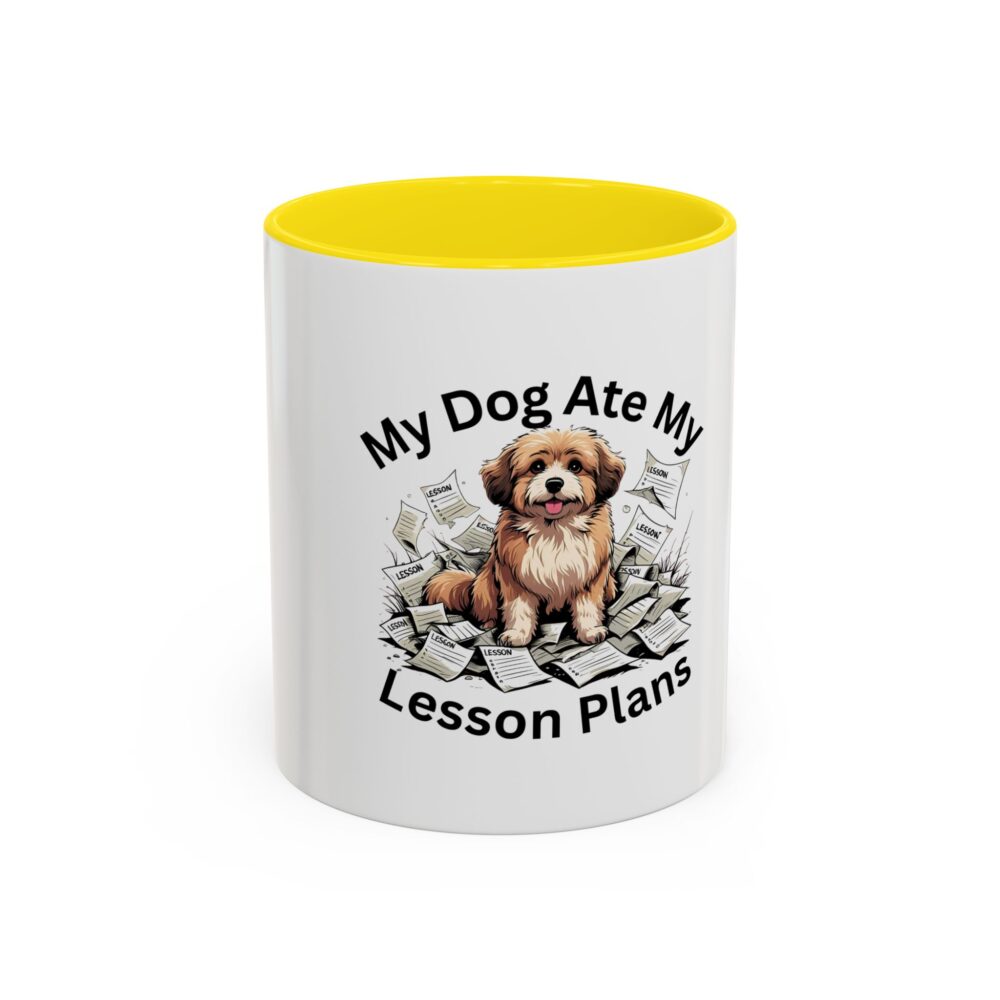 My Dog Ate My Lesson Plans - Coffee Mug - Image 49
