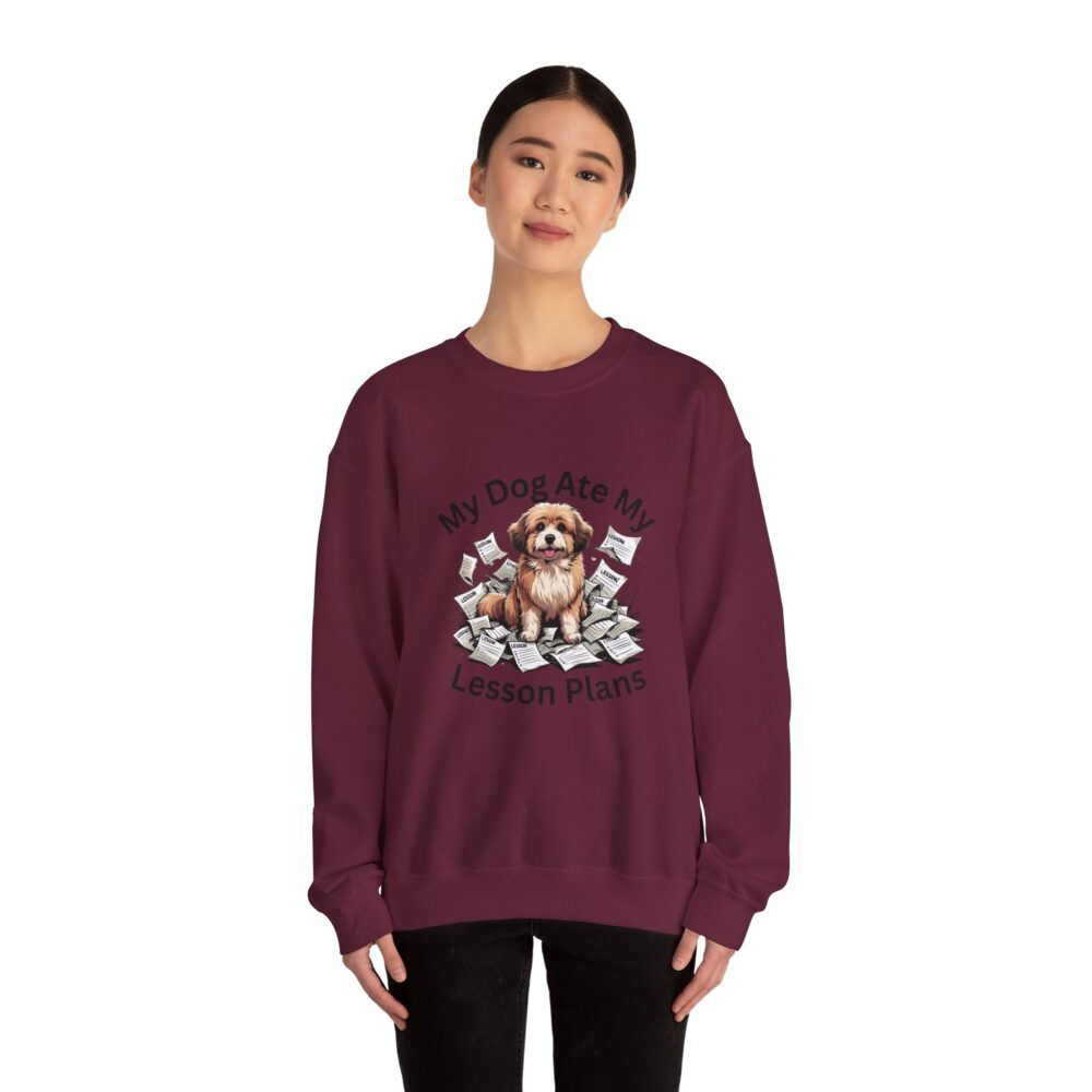 My Dog Ate My Lesson Plans -  Crewneck Sweatshirt - Image 20