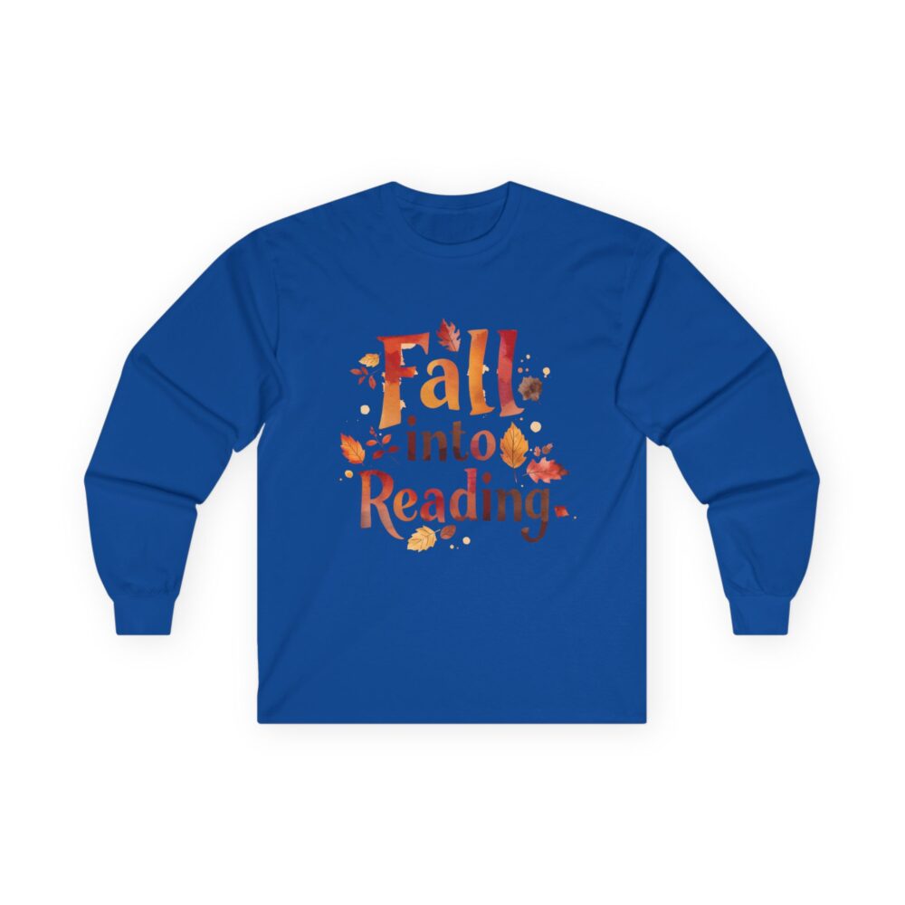 Fall Into Reading - Unisex Long Sleeve Tee - Image 25