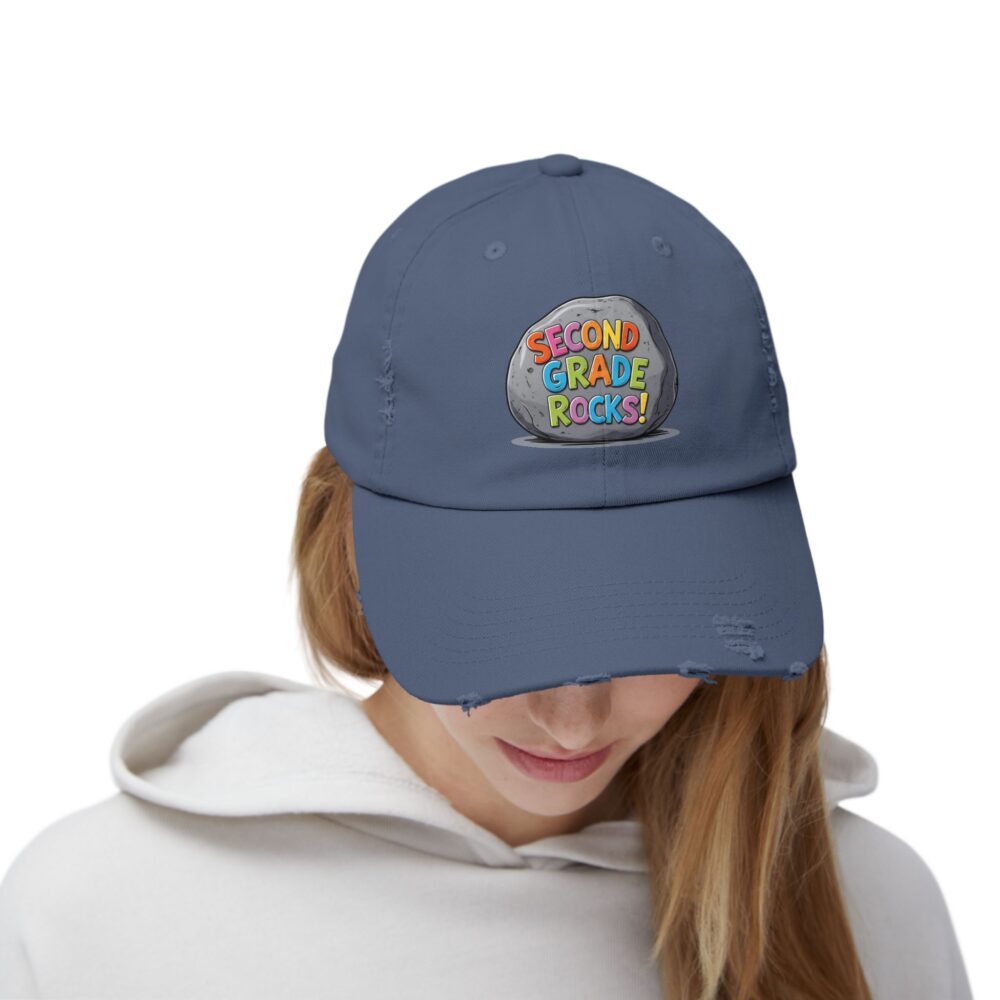 Second Grade Rocks, Unisex Adjustable Baseball Cap - Image 20