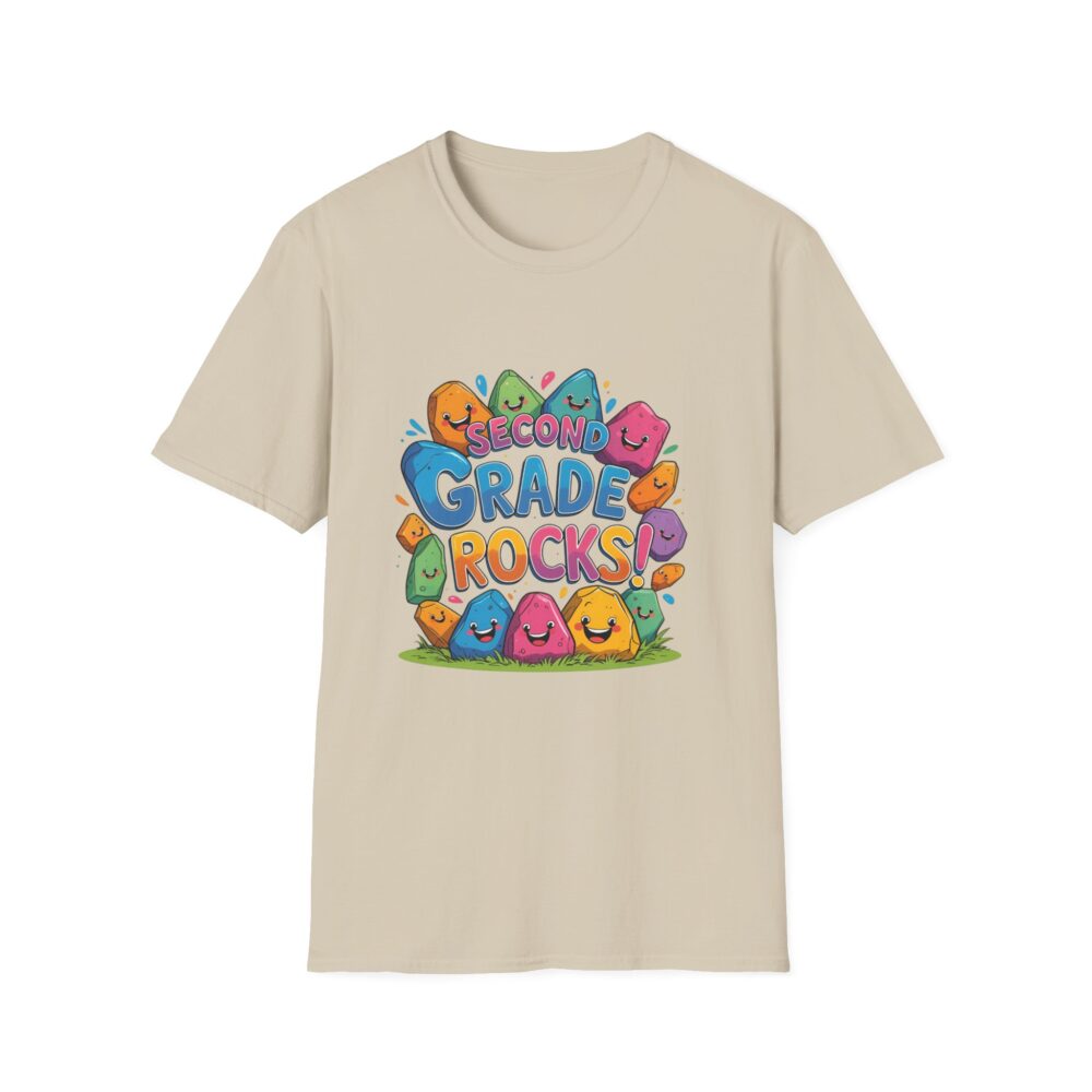 Second Grade Rocks - Unisex Soft style T-Shirt - Image 9