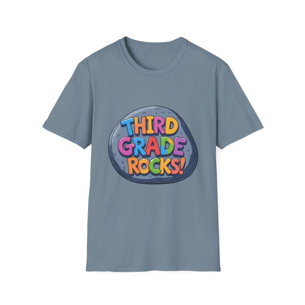 Third Grade Rocks - Unisex Soft style T-Shirt - Image 33