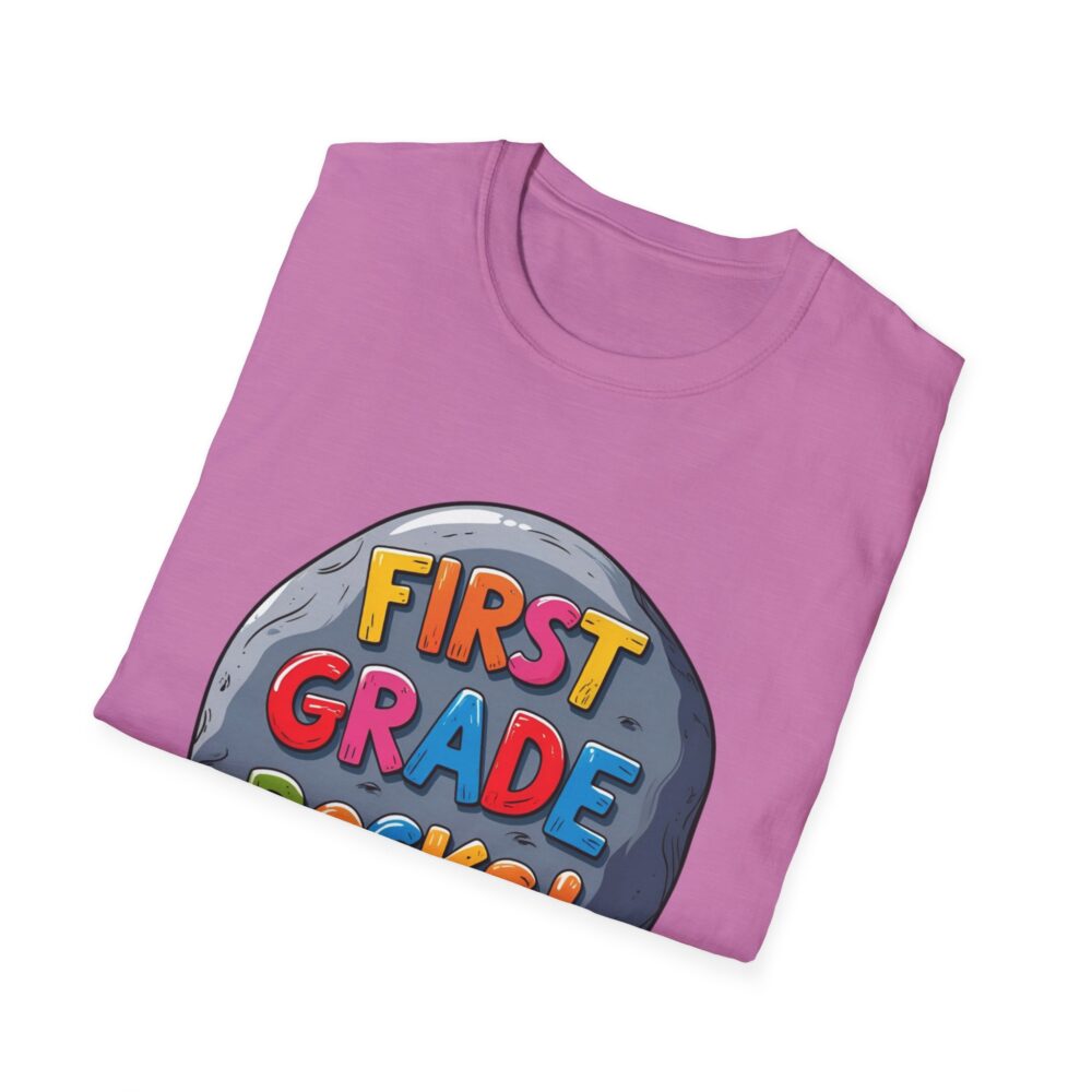 First Grade Rocks - Unisex Soft style T-Shirt - Image 48