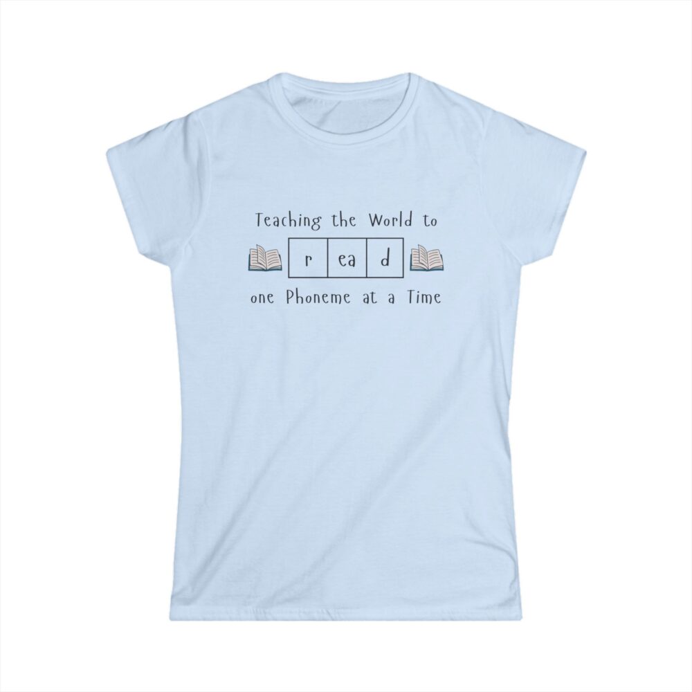 Teaching the World to "Read" One Phoneme at a Time - Women's Soft style t-shirt - Image 16