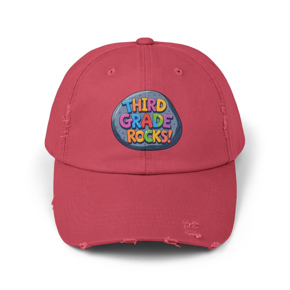 Third Grade Rocks, Unisex Adjustable Baseball Cap - Image 29