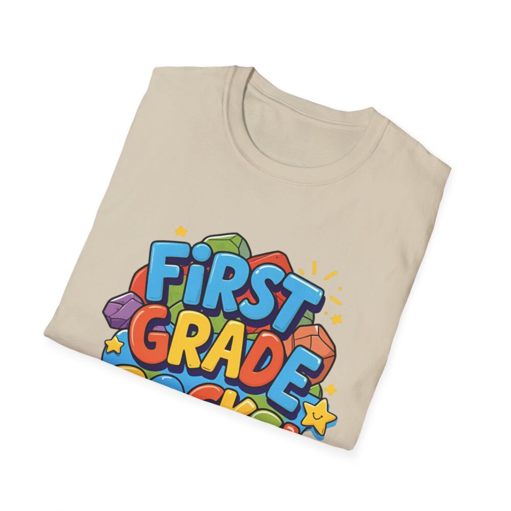 First Grade Rocks - Unisex Soft style T-Shirt - Image 12