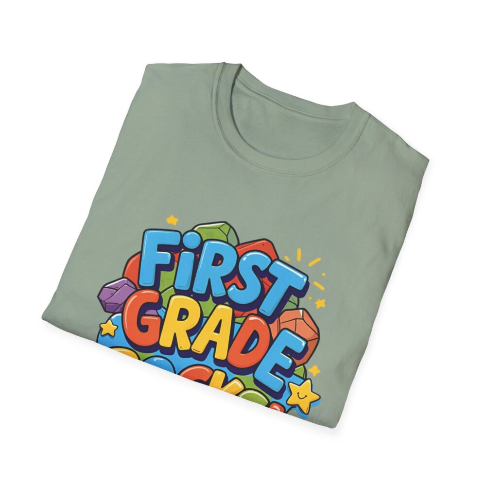 First Grade Rocks - Unisex Soft style T-Shirt - Image 20