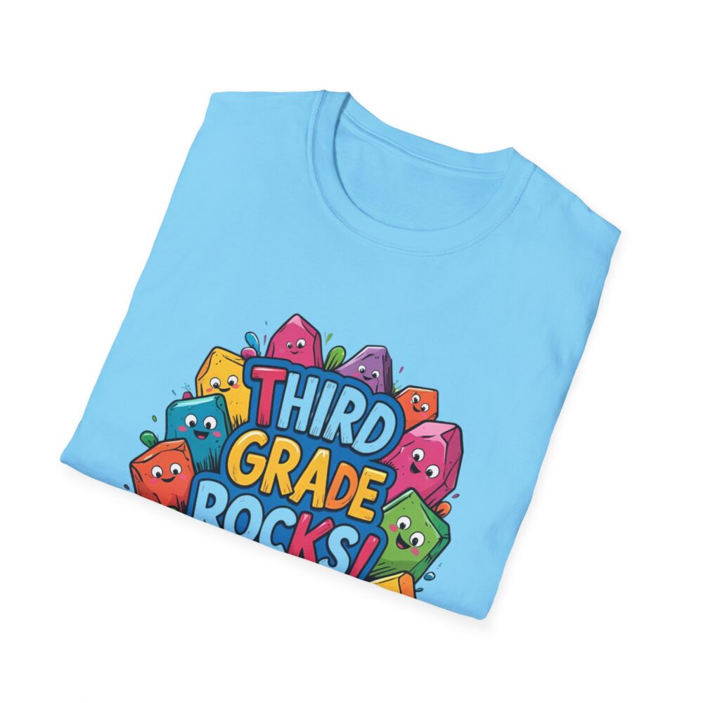 Third Grade Rocks - Unisex Soft style T-Shirt - Image 28