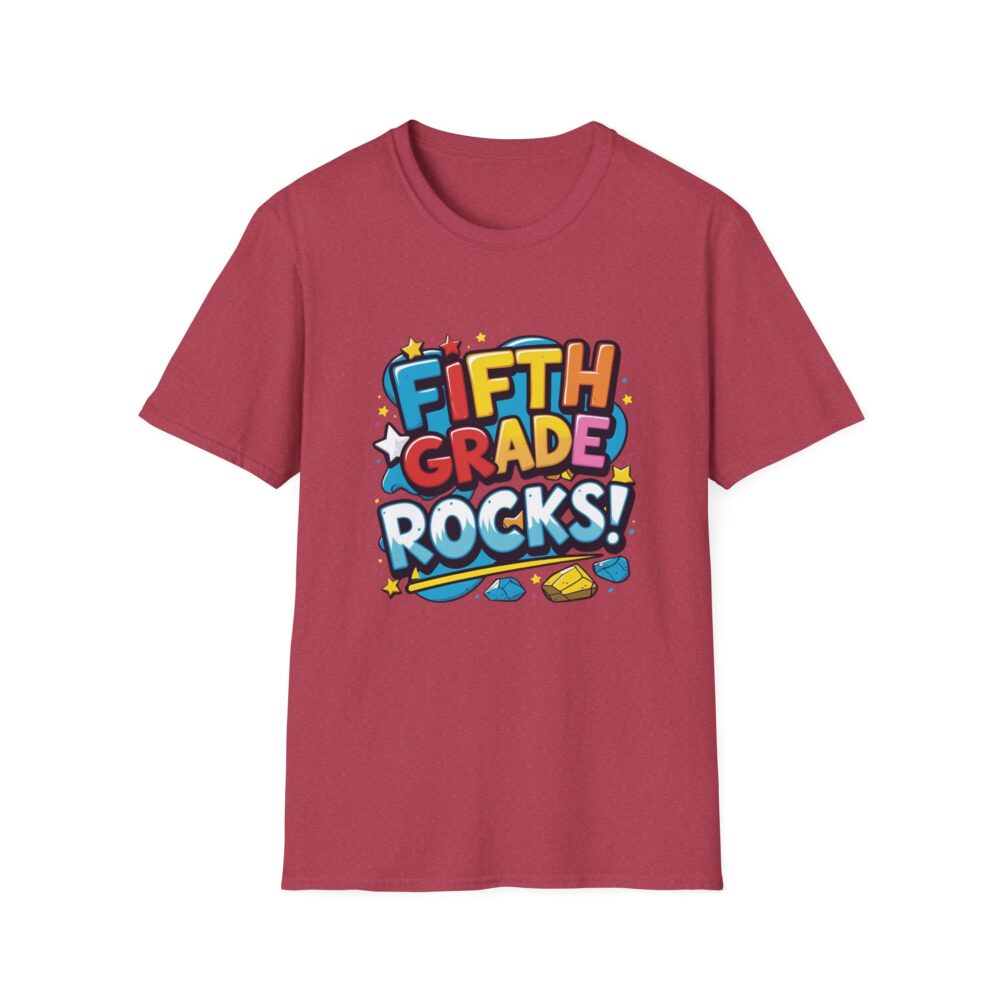 Fifth Grade Rocks - Unisex Soft style T-Shirt - Image 57