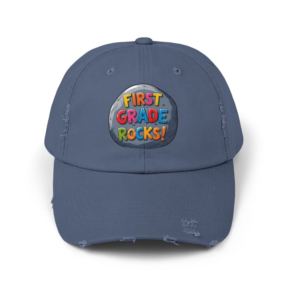First Grade Rocks, Unisex Adjustable Baseball Cap - Image 17