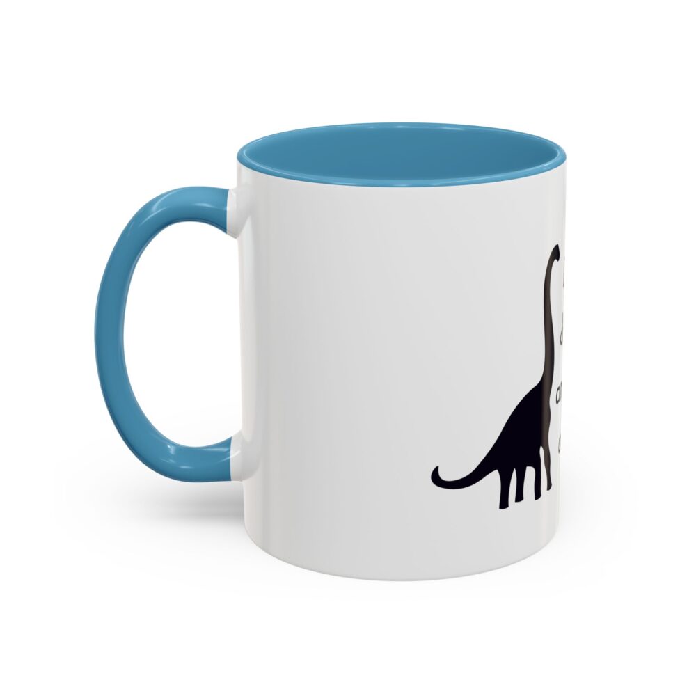 Dinosaurs Didn't Read, and Now They are Extinct (B&W) - Coffee Mug - Image 35