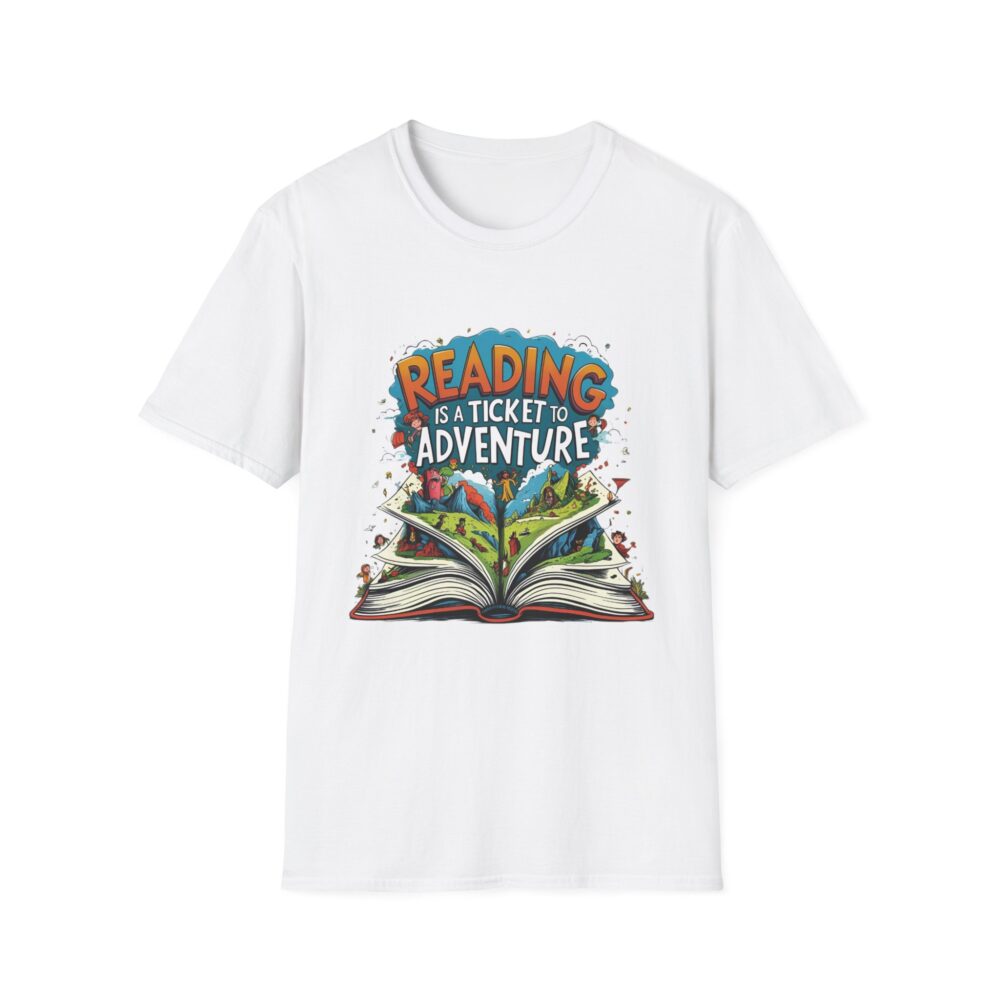 Reading is a Ticket to Adventure - Unisex Soft Style T-Shirt
