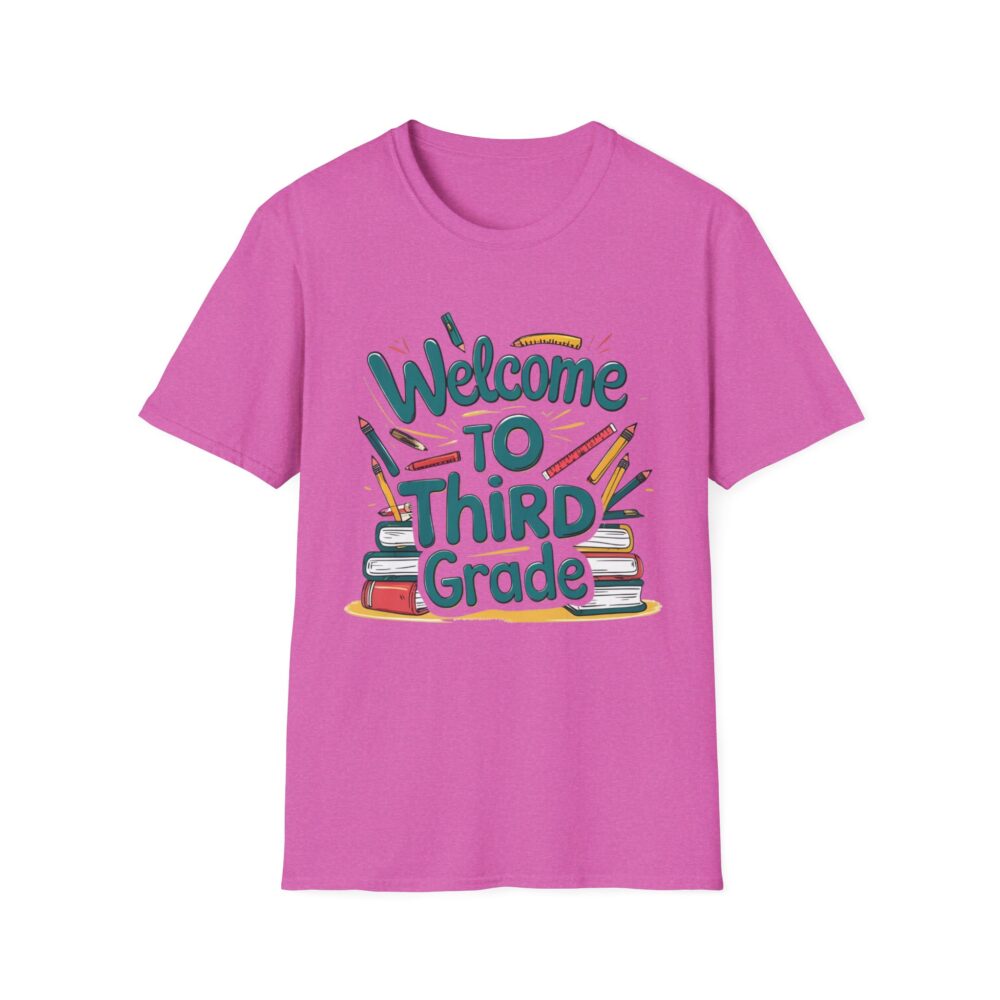 Welcome to Third Grade - Unisex Soft style T-Shirt - Image 49