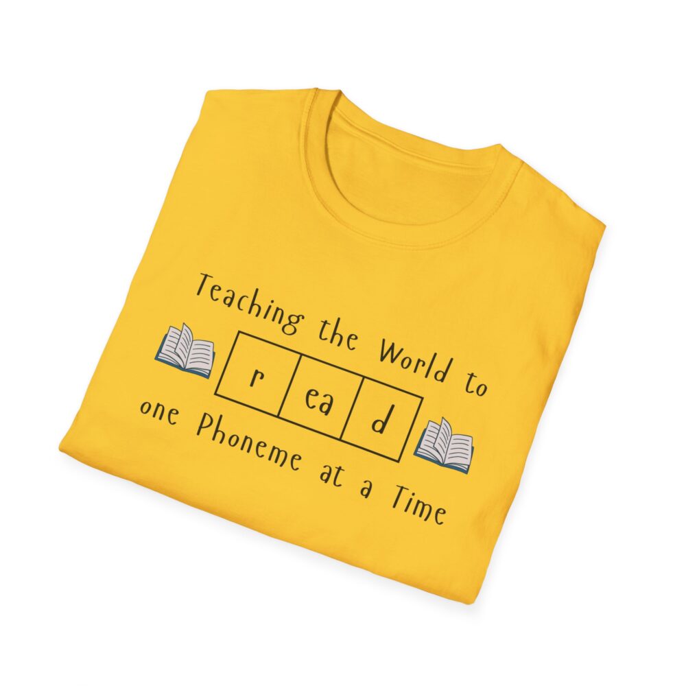 Teaching the World to "Read" One Phoneme at a Time - Unisex Soft style T-Shirt - Image 16