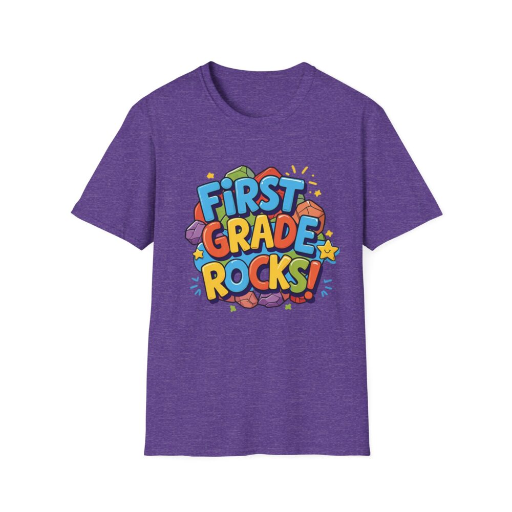 First Grade Rocks - Unisex Soft style T-Shirt - Image 41