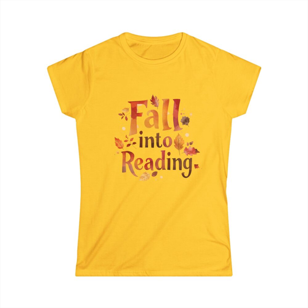 Fall Into Reading-Women's Soft style t-shirt - Image 10