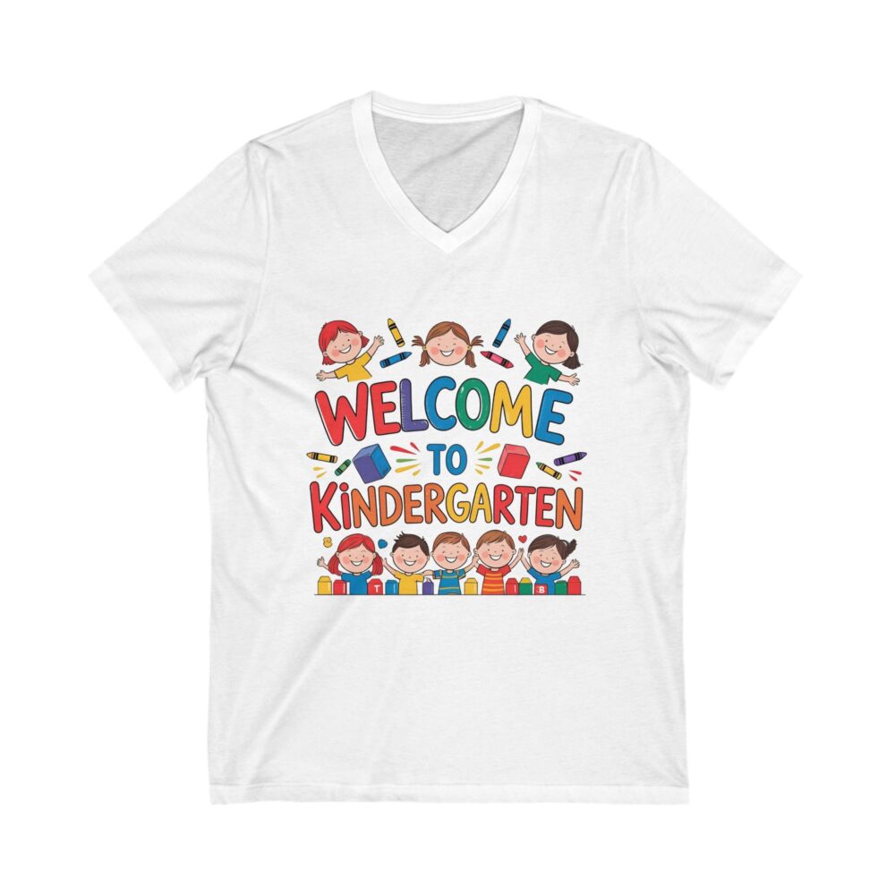 Welcome to Kindergarten - Unisex V-Neck Tee