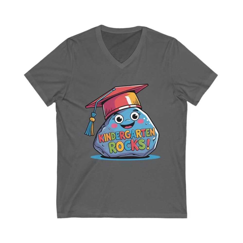 Kindergarten Rocks - Unisex V-Neck Tee - Image 15