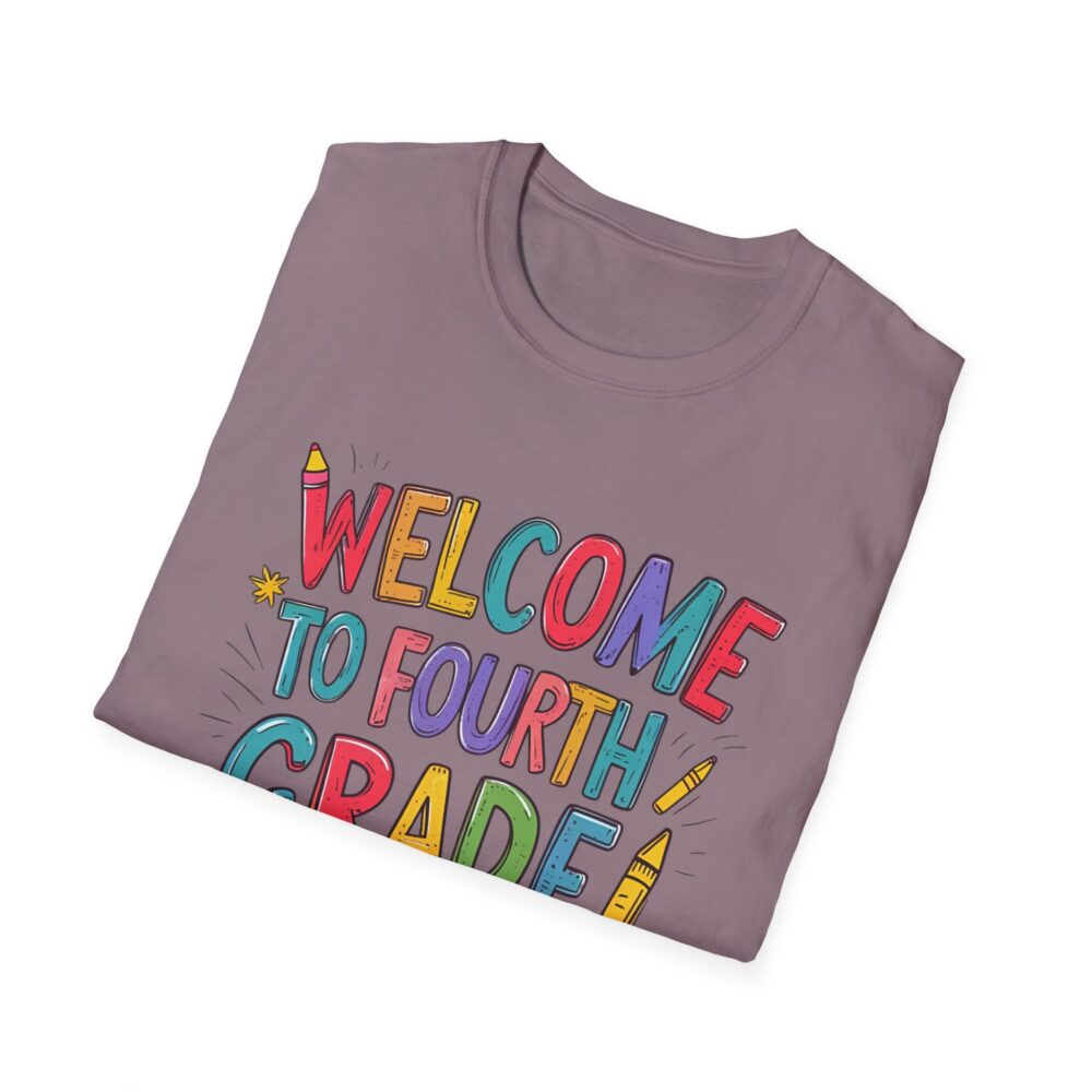 Welcome to Fourth Grade - Unisex Soft style T-Shirt - Image 52