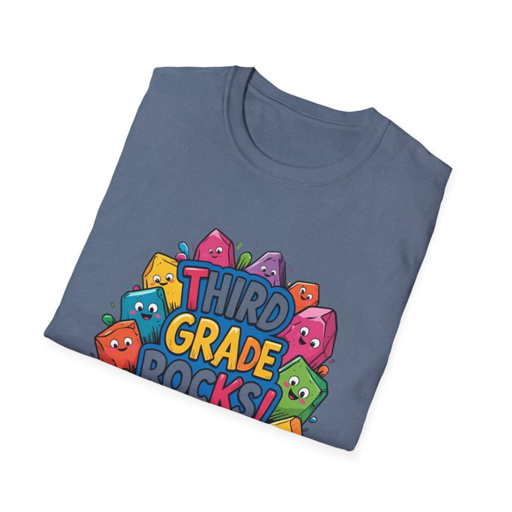 Third Grade Rocks - Unisex Soft style T-Shirt - Image 40