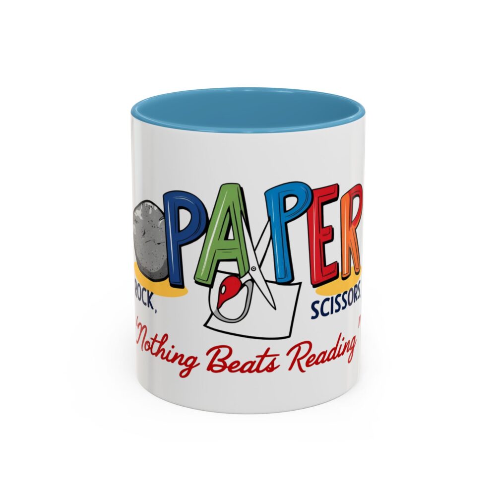 Rock, Paper, Scissors, Nothing Beats Reading - Coffee Mug - Image 33
