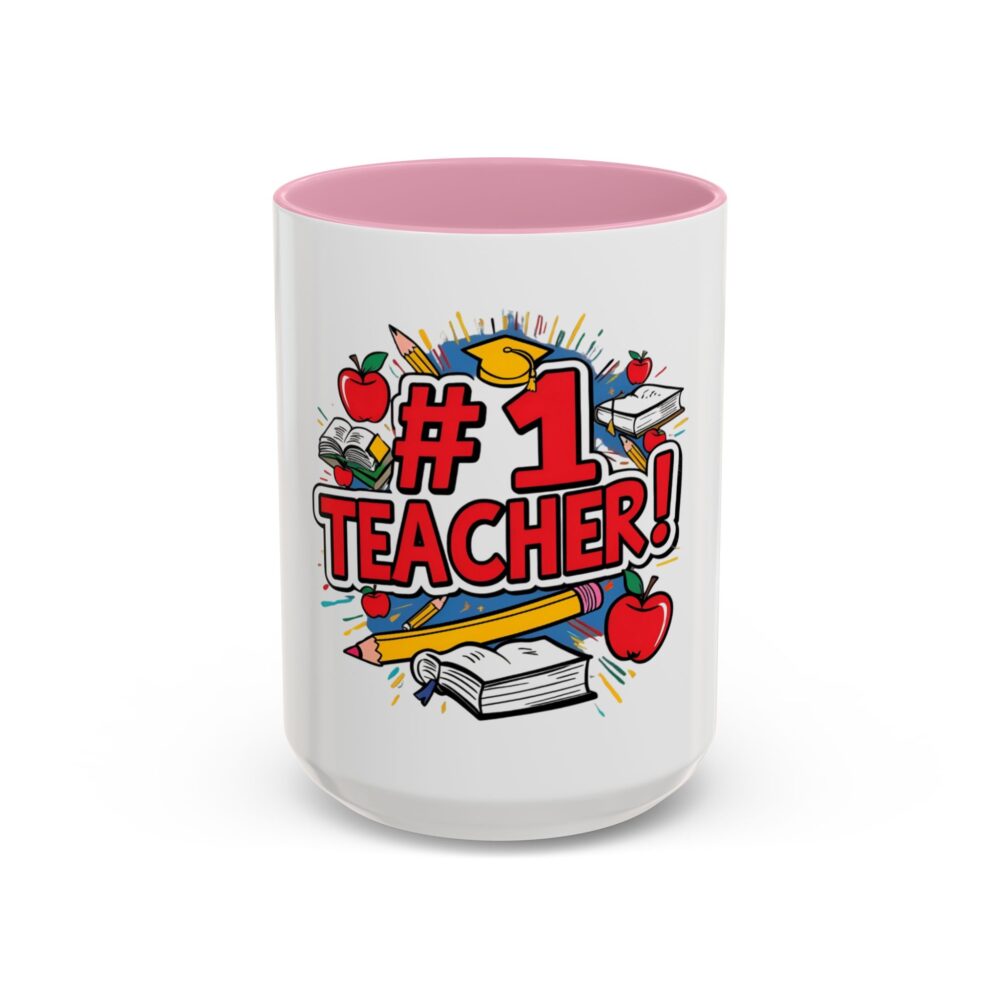 #1 Teacher - Colorful Mugs (11oz, 15oz) - Image 49