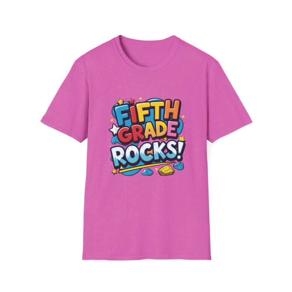 Fifth Grade Rocks - Unisex Soft style T-Shirt - Image 53