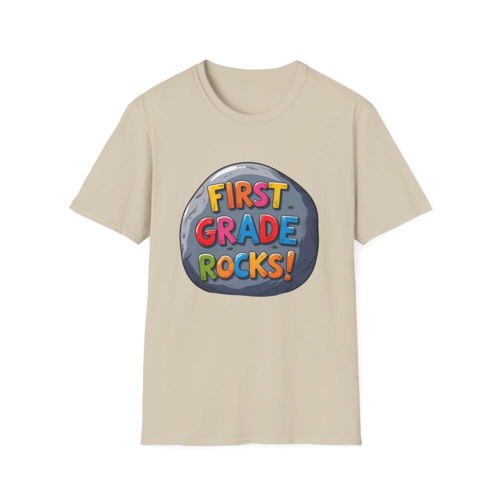 First Grade Rocks - Unisex Soft style T-Shirt - Image 9