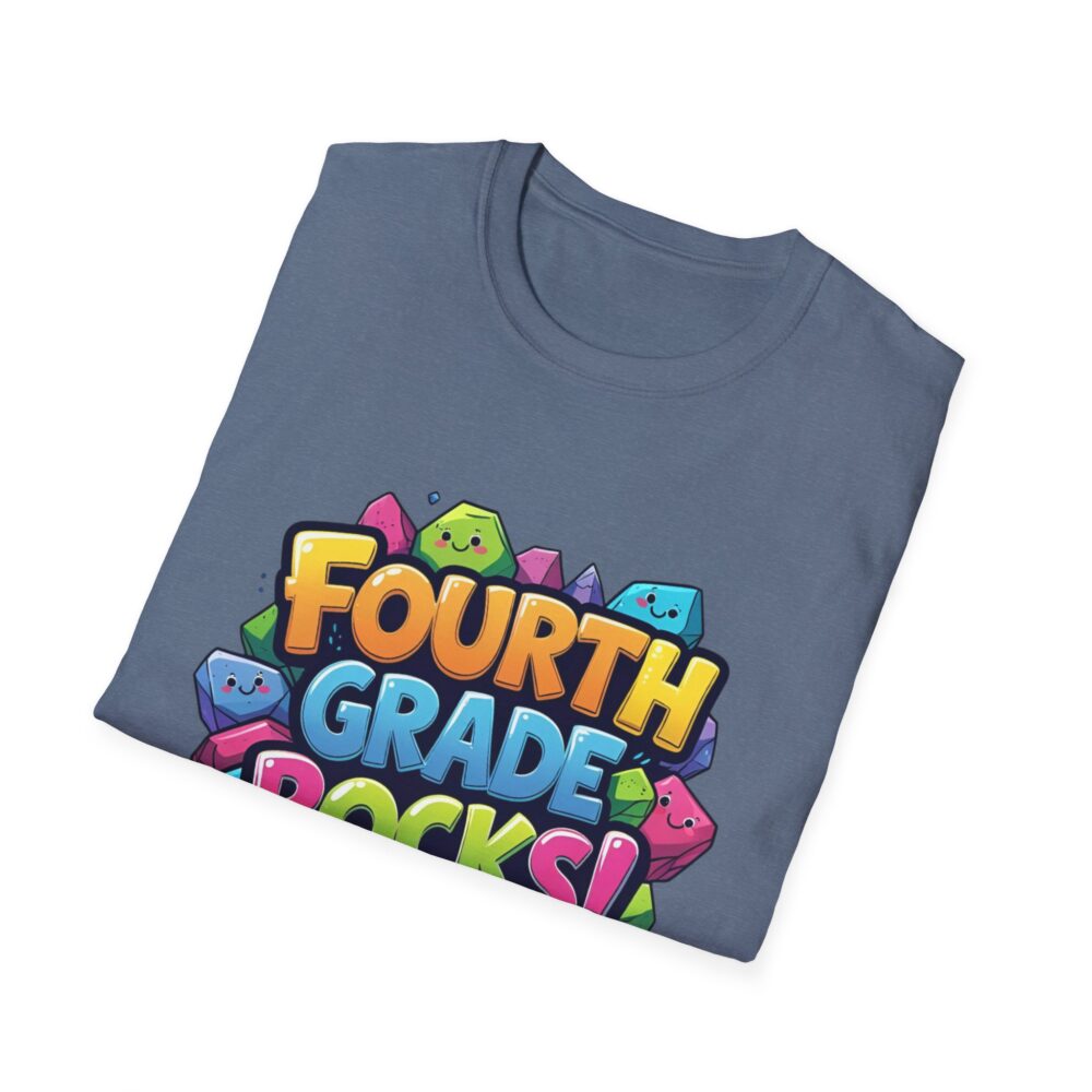 Fourth Grade Rocks - Unisex Soft style T-Shirt - Image 40