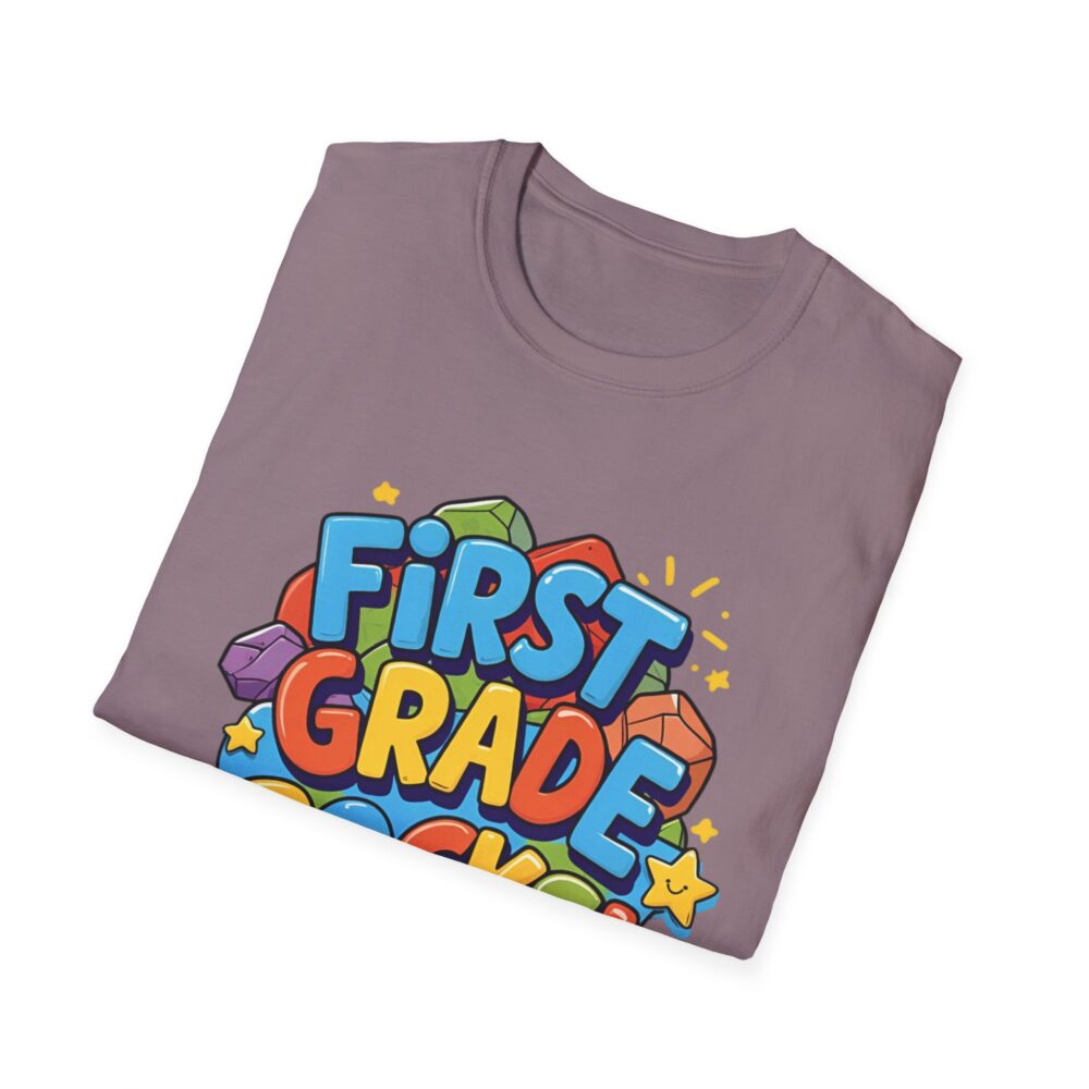 First Grade Rocks - Unisex Soft style T-Shirt - Image 52