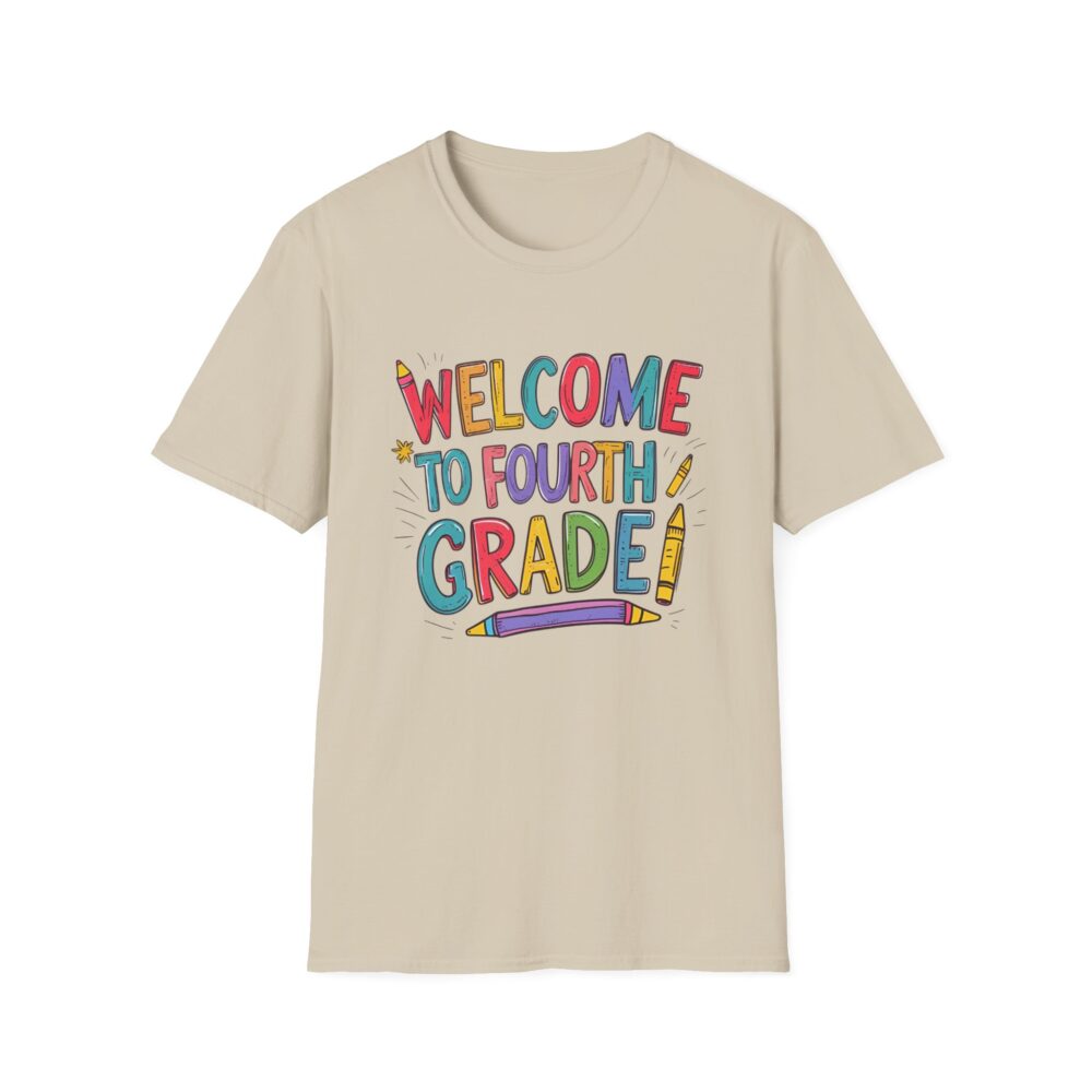 Welcome to Fourth Grade - Unisex Soft style T-Shirt - Image 9