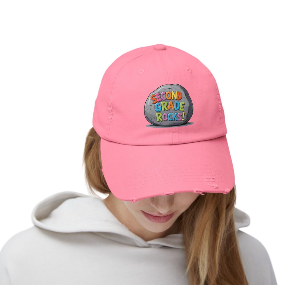 Second Grade Rocks, Unisex Adjustable Baseball Cap - Image 28