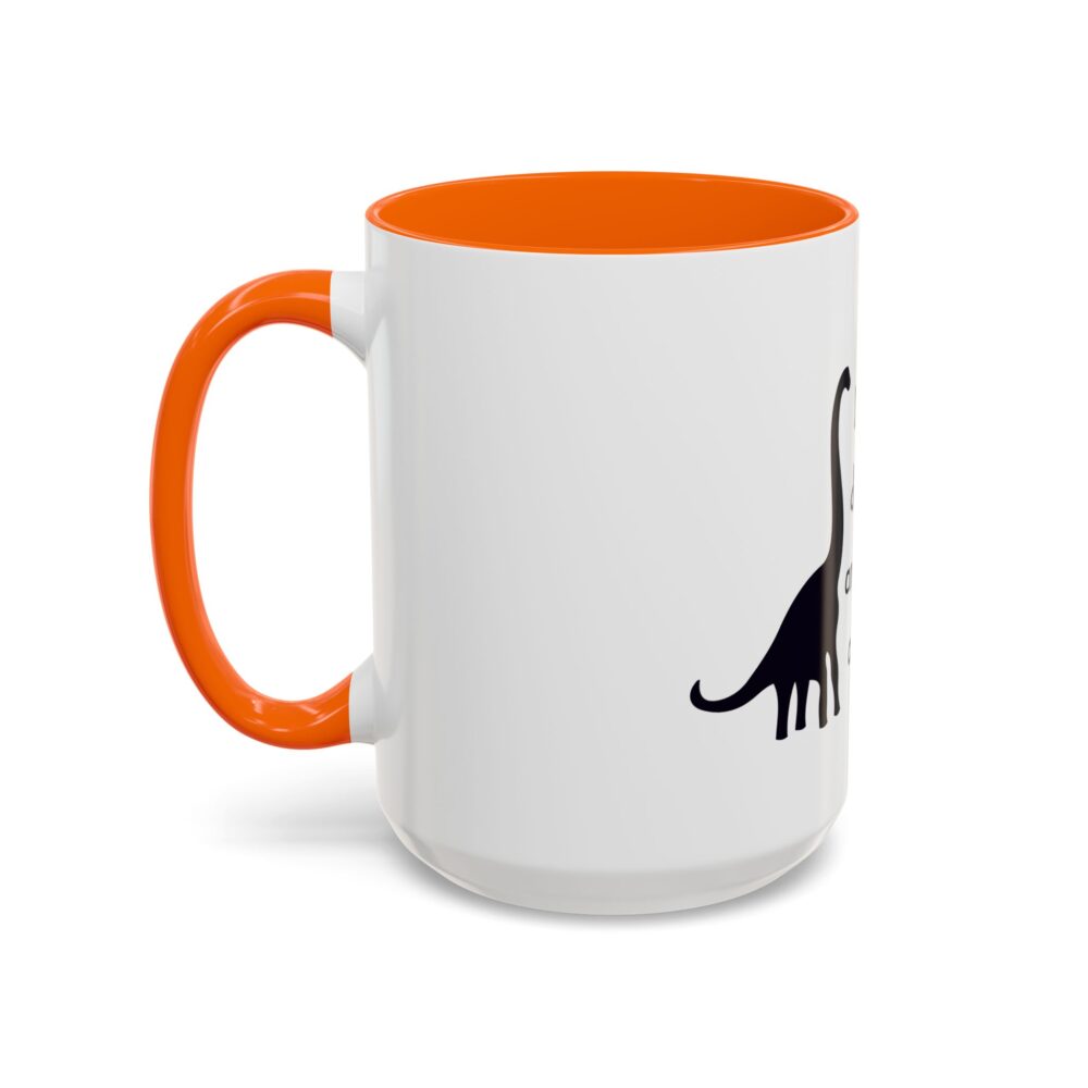 Dinosaurs Didn't Read, and Now They are Extinct (B&W) - Coffee Mug - Image 55