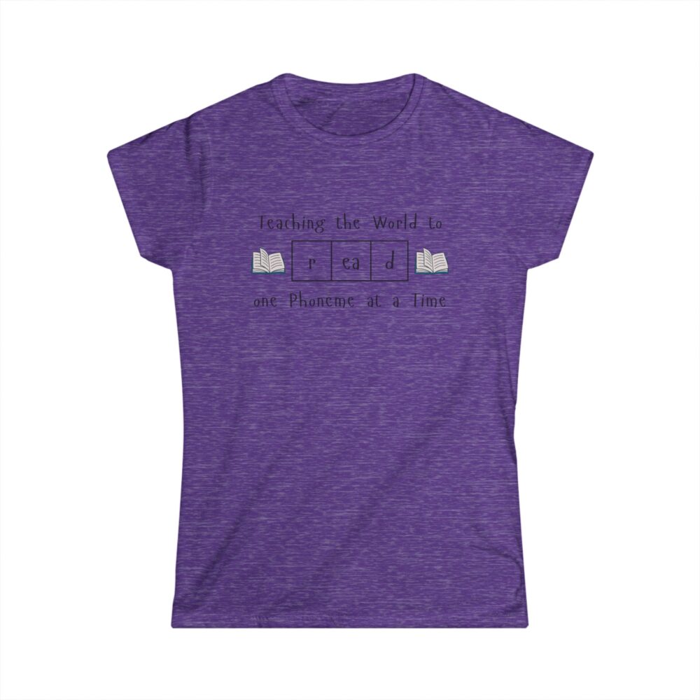 Teaching the World to "Read" One Phoneme at a Time - Women's Soft style t-shirt - Image 19