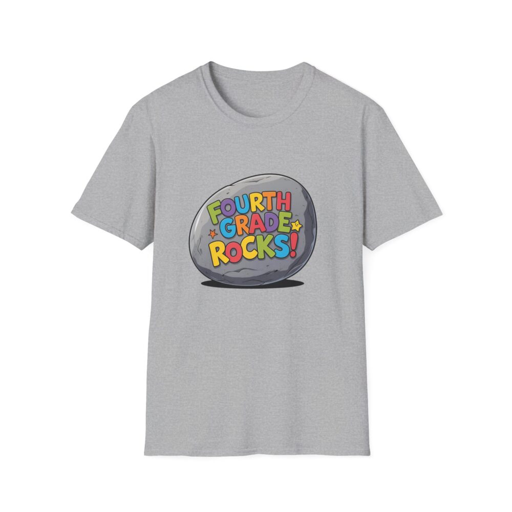 Fourth Grade Rocks - Unisex Soft style T-Shirt - Image 13